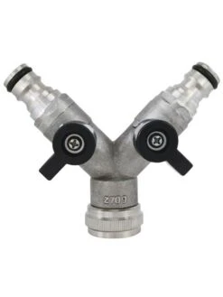 3-Wege Steckkupplung Mit Absperrventil