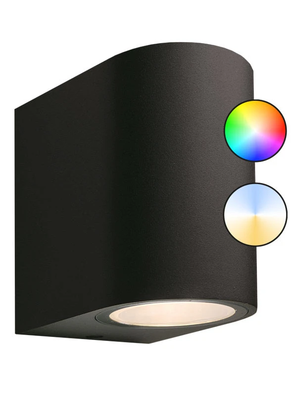 Smarter Wandstrahler 'Gilvus Schwarz Plus' Von Garden-Lights (Art.Nr. 3199011) 1 Smarter Wandstrahler 'Gilvus Schwarz Plus' Von Garden-Lights (Art.Nr. 3199011)