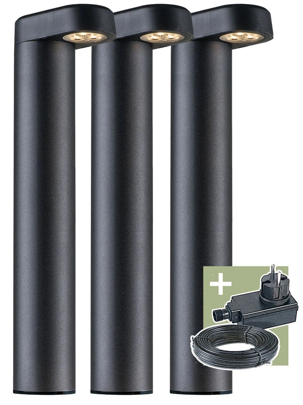 Gartenleuchten Komplettset 'Oskar' Von Ludeco (Art.Nr. PL1023) 1 Gartenleuchten Komplettset 'Oskar' Von Ludeco (Art.Nr. PL1023)