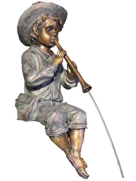 Wasserspeier "Flötenspieler" Aus Polystone (Art.Nr. Gr812) 1 Wasserspeier "Flötenspieler" Aus Polystone (Art.Nr. Gr812)