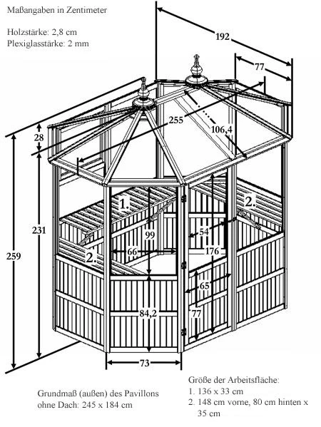 Gewächshaus 'Flores' (Art.Nr.P380/52) 2 Gewächshaus 'Flores' (Art.Nr.P380/52) – Bild 2